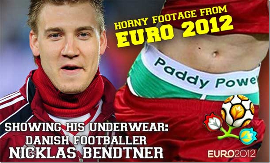 bendtner naked on rugger bugger