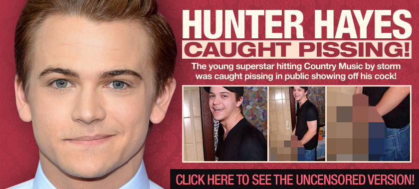 hunter hayes caught pissing